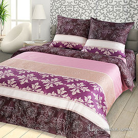 Комплект постельного белья Letto&Levele, цвет бордовый, 1.5 спальный