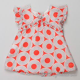 Платье Clayeux для девочки, цвет оранжевый / серый