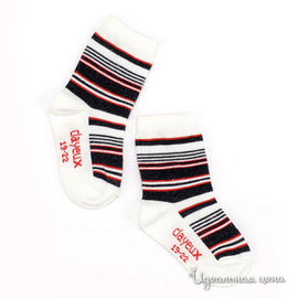 Носки Clayeux для мальчика, цвет белый / черный / красный