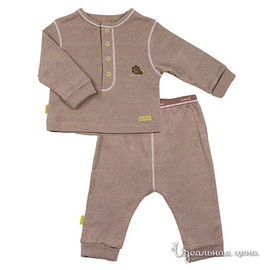 Пижама Kushies для мальчика, цвет коричневый
