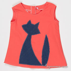 Блузка GT Basic "ЛИЗА" для девочки, цвет коралловый