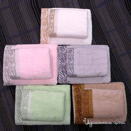 Набор полотенец Jardin, цвет белый / розовый, 2 шт.