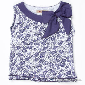 Блузка Mirdada для девочки, цвет фиолетовый / белый