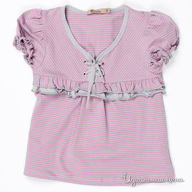 Блузка Mirdada для девочки, цвет серый / розовый