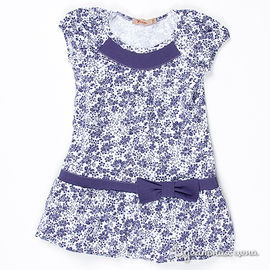 Платье Mirdada для девочки, цвет белый / фиолетовый
