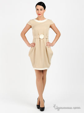 Платье Quattro женское, цвет светло-бежевый