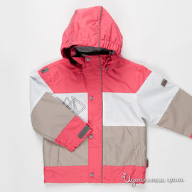 Куртка Huppa унисекс, цвет коралловый / бежевый / белый