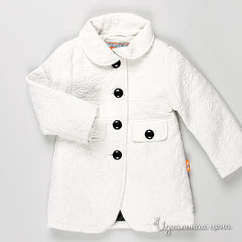 Пальто Nels для девочки, цвет белый