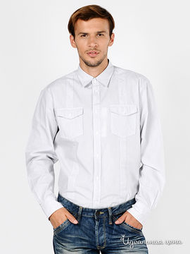 Рубашка Tom Tailor мужская, цвет белый / принт полоска
