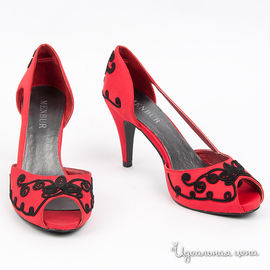 Туфли Menbur женские, цвет красный / черный