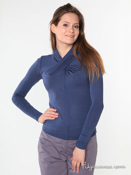 Блуза Pompa женская, цвет серо-синий