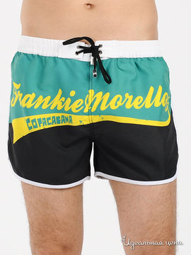 Шорты Frankie Morello мужские, цвет зеленый / черный / желтый