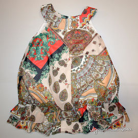 Платье Oncle Tom для девочки, цвет бежевый / мультиколор