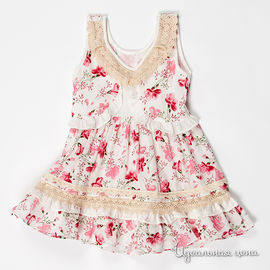 Платье Best for kids для девочки, цвет бело-розовый
