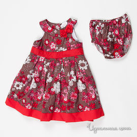 Платье Best for kids для девочки, цвет красный / коричневый