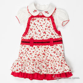 Платье Best for kids для девочки, цвет красный / белый
