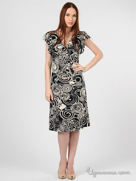 Платье Valeria Lux женское, цвет серый / черный