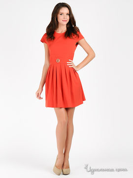 Платье Mix Turkey женское, цвет оранжево-красный