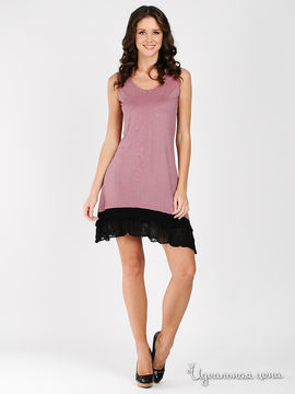 Платье Gregori женское, цвет светло-розовый / черный