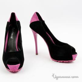 Туфли ANTIGLAMOUR женские, цвет черный / розовый