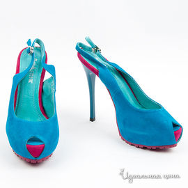Туфли ANTIGLAMOUR женские, цвет синий / розовый