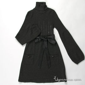 Платье Cleverly для девочки, цвет темно-серый меланж