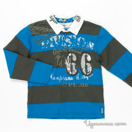 Рубашка-поло Pampolina для мальчика, цвет черный / синий