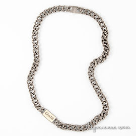 Цепь Dolce&Gabbana "RIM" унисекс, цвет серебряный