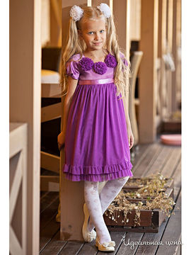 Платье Мадама для девочки, цвет фиолетовый