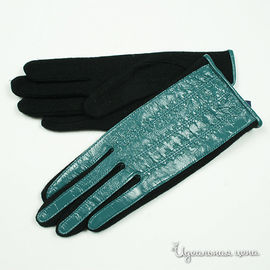 Перчатки Dali Exclusive женские, цвет черный / бирюзовый