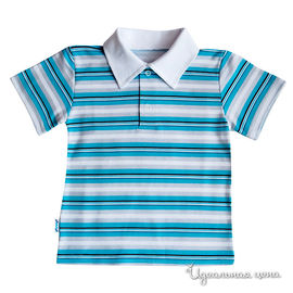Рубашка поло Микита для ребенка, цвет синий / белый