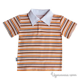 Рубашка поло Микита для ребенка, цвет бежевый /апельсиновый / шоколадный