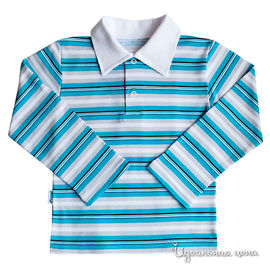Рубашка Микита для ребенка, цвет синий / белый