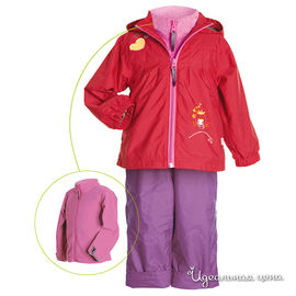 Комплект PerlimPinpin для девочки, цвет розовый / сиреневый, 3 предмета