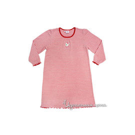 Сорочка Gemelli Giocoso для девочки, цвет красный / принт полоска
