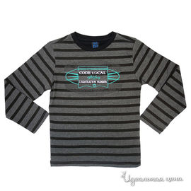 Джемпер DJ Kidswear для мальчика, цвет темно-серый / принт полоска