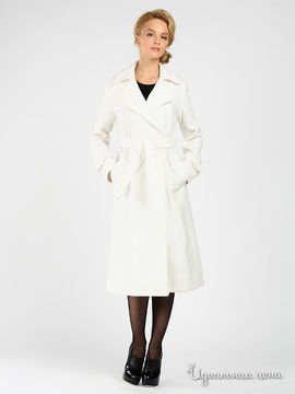 Пальто Les Fille женское, цвет белый