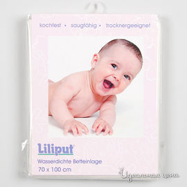 Пеленка непромокаемая Liliput для ребенка, цвет молочный, 70х100см