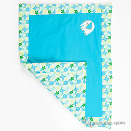 Одеяло Liliput для ребенка, цвет голубой / зеленый / белый, 75х100см