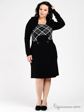 Платье Runati женское, цвет черный / белый