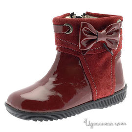 Полусапоги Petit shoes для девочки, цвет красный