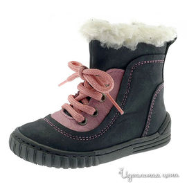 Полусапоги Petit shoes для девочки, цвет черный / розовый