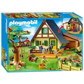 Игровой набор PLAYMOBIL Лесной дом с кормушкой для молодняка