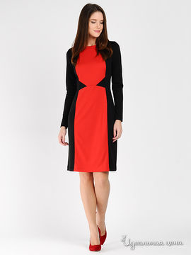 Платье Scapa женское, цвет черный / красный