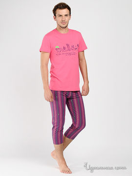 Комплект Jasst мужской, цвет ярко-розовый / фиолетовый