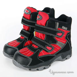 Ботинки ElTempo для мальчика, цвет черный / красный