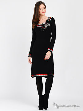 Платье Philippe Carat женское, цвет черный / красный