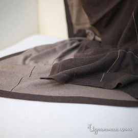Плед Togas "ШЕЛК-КАШЕМИР", цвет коричневый / бежевый, 110х175 см