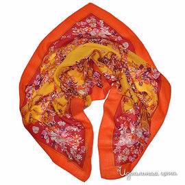 Платок Farfalla Seta женский, цвет оранжевый