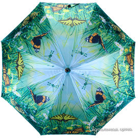 Зонт трость Flioraj женский, цвет зеленый